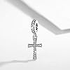 Eusense Pandora Croix Charm, 925 Argent Sterling Perle Breloque Compatible pour Européen Bracelets #5