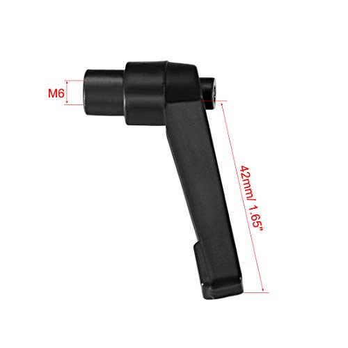 Image of uxcell M6 Handle Adjustable Clamping Lever Thread Push Button Ratchet Female Threaded Stud 2 Pcs
