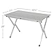 Camco Aluminum Roll-Up Table with Carrying Bag | Lightweight & Easy-to-Carry | Comfortably Sits 4-6 People | Ideal for Tailgating, Camping, The Beach, Parties & More (51892)
