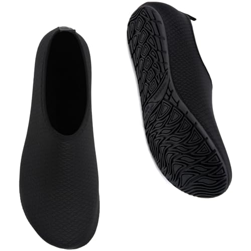 Image of WateLves Water Shoes for Womens Mens Barefoot Quick-Dry Aqua Socks for Beach Swim Surf Yoga Exercise New Translucent Color Soles