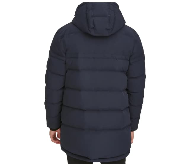 Image of Andrew Marc Men's Mid Length Water Resistant Crinkle Down Jacket