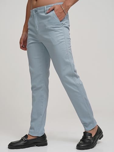 Image of Highlander Men's Slim-Fit Chinos | Stretchable & Stylish | Smart Casual Essential | All-Day Comfort & Versatility | Trouser for Men | Men Trousers | Chino Pant