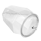 Mikikit Pot Plastique avec Couvercle Hermétique pour Céréales Riz Farine et Légumes Secs B...