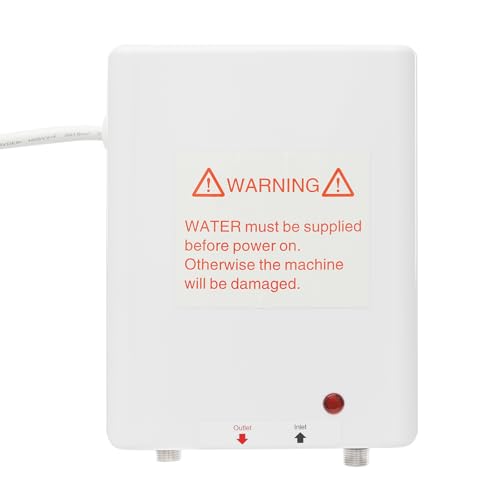 6050 W Calentador de agua Temperatura ajustable, Pequeño Calentador de agua Eléctrico, Calentador de agua de pared o de suelo, para apartamentos, villas, hoteles