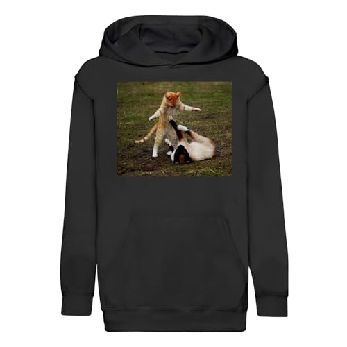 Sweat à capuche enfant chats siamois et roux | Fabulous Hoodie Premium