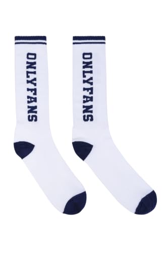 Image of OnlyFans #1 Crew Socks - Fun Novelty Athletic Socks for Men & Women, Soft & Comfortable Cotton Blend