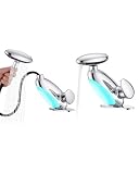 KaiwayInno Pull Out LED Bathroom Faucet, Single Handle Waterfall Bathroom Sink Faucet, 3 Colors Light Changing Stainless Steel Vanity Faucets, 360° Rotating LED Faucets 1 Hole, 1 Pack, Chrome