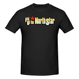 Fist of The Anime North Star Shirt Men's Crew Neck Short Sleeve T Shirt Fashion Personalised Tops Black Large
