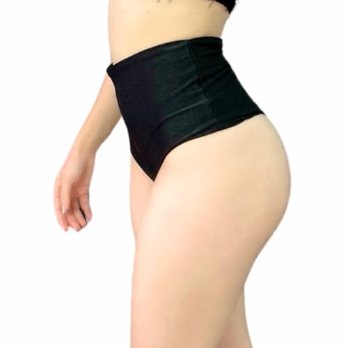 Biquini Cintura Alta Feminino Moda Praia Premium (BR, Alfa, GG, Regular, Preto)