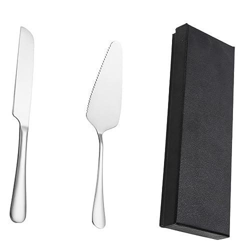 OFFSCH 1 Set Cake Cutting Tools Portable Cake Spatula Cutter Reusable Server Set for Weddings Birthdays and