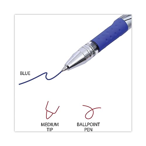 Bolígrafo gel Universal 0.7 mm punta media azul 12 unidades miniatura 4
