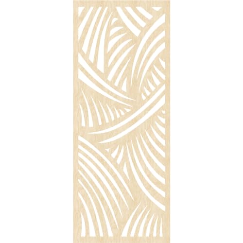 Image of 31 3 /8 inchW x 79 3 /8 inchH x 1 /4 inchT Chester Decorative Fretwork Wood Wall Panels, Birch