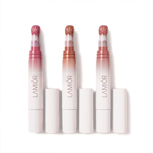 Image of LAMIOR Blurry Fudgy Lip Tint - Combo of 3, Shade - Merry Berry | Ultra Velvety Matte | Transfer Proof & Hydrating Formula | Long-Lasting Lip Tint with Cushion Applicator | Vegan & Cruelty-Free