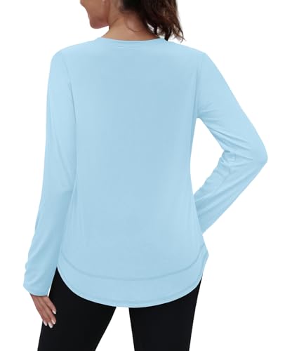 Image of XIEERDUO Women's Workout Tops Long Sleeve Shirts Sun Protection UPF 50+ Quick Dry Shirts for Hiking Running S-3XL