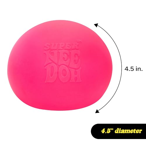 Schylling Brand Original Super Nee Doh Stress Ball Fidget Toy - Huge 4.5" in Diameter - Jumbo Squishy Squeezy Fun - Colors Assorted - Ages 3+ image 10