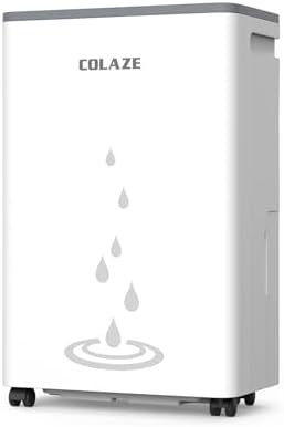 COLAZE Deshumificadores de humedad 20L/24h, Desumidifador eléctrico para habitaciones de hasta 150m³/50m², Deshumificador para la humedad interior, Si...