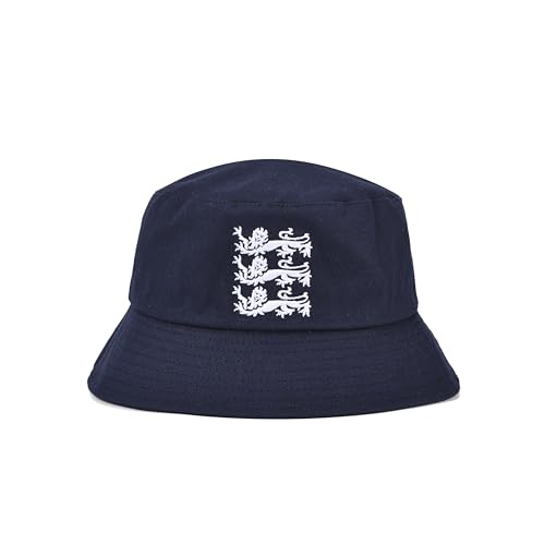 Buckets of Hats Lions Traditional England Bucket Hat for Football and Cricket Supporters Navy Blue