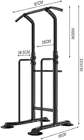 Adjustable Power Tower Dip Station Pull Up Bar Push Up Workout Abdominal Exercise Home Gym Tower For Indoor Training Body Workout Dip Station Bars Parallel Stand,