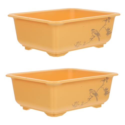 TOYANDONA 2pezzi Fioriera in Plastica Airflow Da Vaso Per Piante Da Ringhiera o Finestra Per Giardino Patio Terrazza