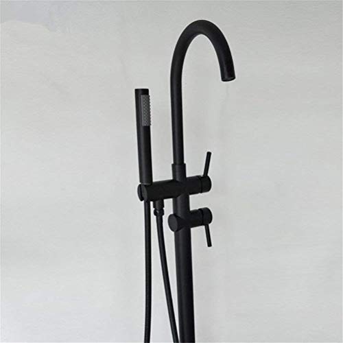 Bañera de pie sin goteos usando el juego de ducha de bronce completo 7