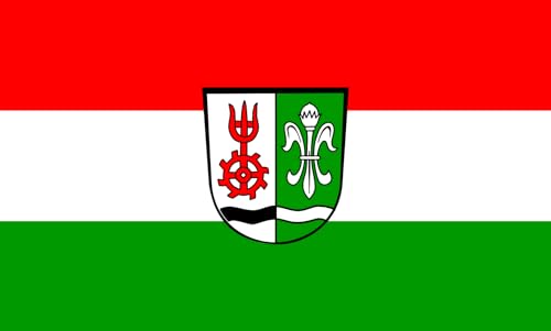Drapeau Kirchhaslach 1.35m² grand format pour mât extérieur
