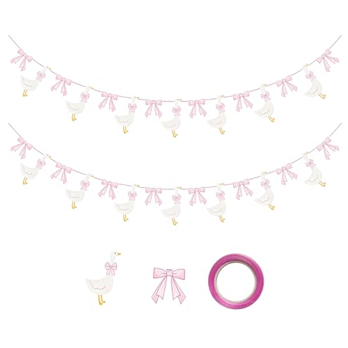 Bannière fête oie champêtre Décoration murale animaux de la ferme pour goûter d'anniversaire