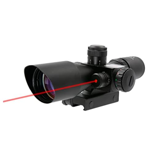Survival Land 2.5-10x40 Rifle Scope - Illuminated Red & Green Mil-dot Reticle - Perfect as a Hunting Scope, Tactical Scope, Paintball Scope, or Airsoft Scope - Comes with a Class 3 Red Laser.