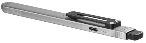 Image of Streamlight 88842 Wedge SL 500-Lumen Flashlight, Silver | 100 lumens; 300 candela peak beam; runs up to 1.75 hours; USB rechargeable capable; IPX4 aluminum construction; pocket clip