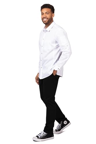 Chef Works Mens Seville Shirt with Mesh Panels3