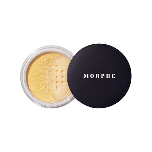 Morphe Bake & Set Translucent Setting Powder - Lightweight, Talc-Free Finishing Powder for Face Makeup with a Soft, Natural Finish - Minimizes Shine for Up to 24HR - Translucent Rich (0.31 oz)