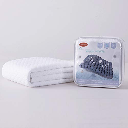 California King Bed Size Waterproof Mattress Protector, Cooling Fitted Mattress Pad Cover, Up To 18'' Deep Pocket, With Breathable 3D Air Fabric #TOP6