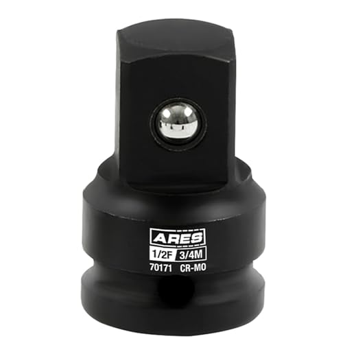 ARES 70171-1/2-Inch F to 3/4-Inch M Impact Socket Adapter - Chrome Molybdenum Steel Construction Exceeds ANSI Standards and Ensures Life Time Use