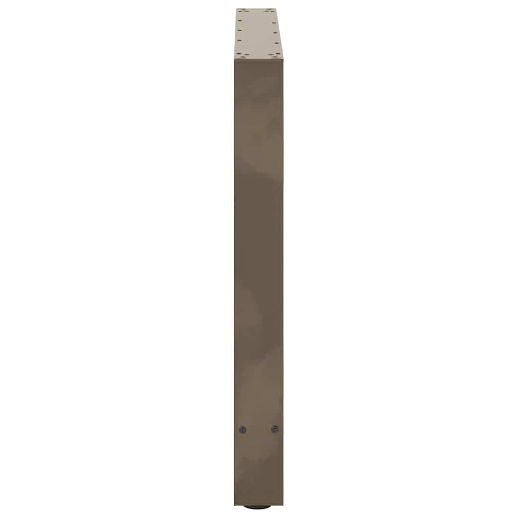 Gambe per tavolo da pranzo in acciaio, 2 pezzi, 70 x 72-73 cm