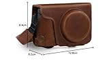 MegaGear MG1436 Ever Ready Genuine Leather Camera Case compatible with Panasonic Lumix DMC-TZ100, DC-TZ200, Brown - Image 10