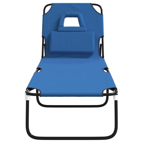 Chaise longue en acier revêtu résistant aux intempéries de terrasse - 4