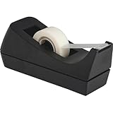 Business Source Standard Desktop Tape Dispenser, Black, 1 In (BSN32954)
