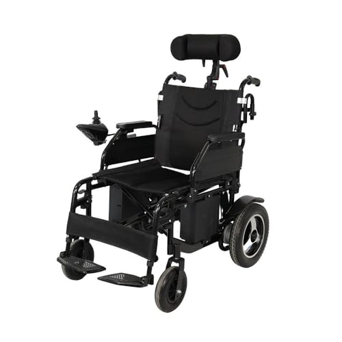 Cadeira de Rodas Motorizada Dobrável D800 com Apoio de Cabeça Del...