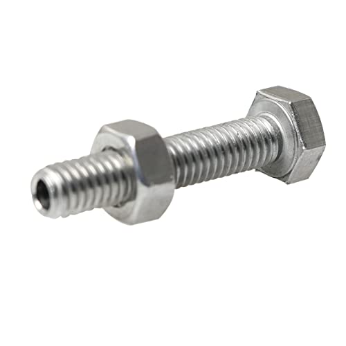 Image of 2pcs Cylindrical Hollow External Hexagon Screw 304 Stainless Steel Lamp Threading Screws Through Hole Bolt M6x30