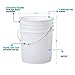 Hudson Exchange 5 Gallon (3 Pack) Bucket Pail Container with Gamma Seal Lid, Food Grade BPA Free HDPE, Natural