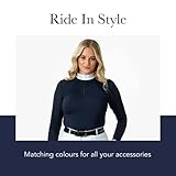 LeMieux Women’s Equestrian Show Shirt - Long Sleeve Horse Show Competition Top - Athletic Shirts & Horseback Riding Apparel - (White/UK12) - Image 7