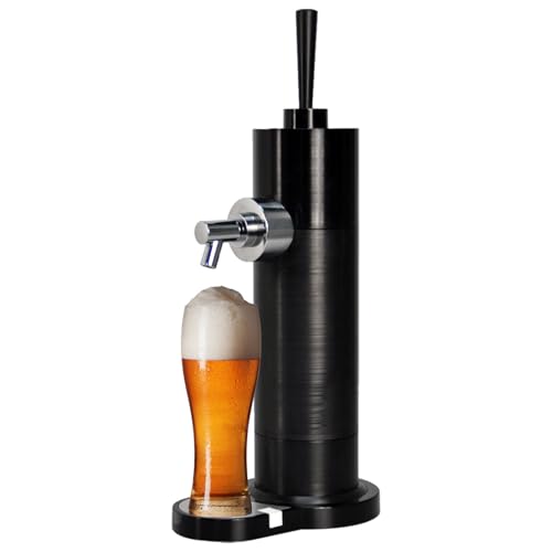 NJDQFA Negro,Máquina De Espuma De Cerveza,Grifo Cerveza,Tirador Cerveza Grifo De Cerveza para Casa Dispensador De Cerveza