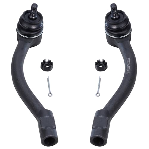Image of Detroit Axle - 8pc Front End Control Arms Kit for 2011-2016 Hyundai Elantra Coupe 2012-2017 Veloster Elantra GT, 2 Lower Control Arms w /Ball Joints 4 Tie Rods 2 Boots 2013 2014 2015 Replacement