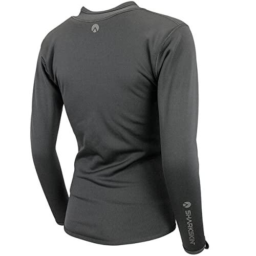 Sharkskin Titânio 2 à prova de frio manga longa zíper completo (Fêmea), Titânio, 38