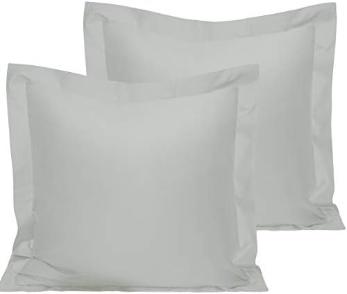 NTBAY 2 Pack 500 Thread Count 100% Egyptian Cotton Oxford Pillowcases, Super Soft and Breathable Euro King Pillow Cases | Hotel Quality Pillow Shams, 50x90 cm, Navy
