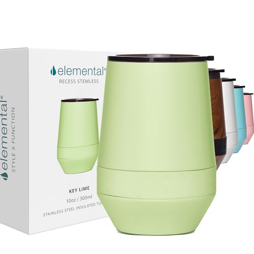Elemental Recess 10oz Triple Wall Insulated Stainless Steel Wine Tumbler