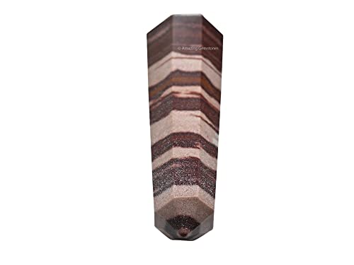 Image of Amazing Gemstone Narmada Shiva Lingam Crystal Towers ~ Natural Healing Crystal Point Obelisk for Reiki Healing and Crystal Grid (3 inch to 4 inch INCH)