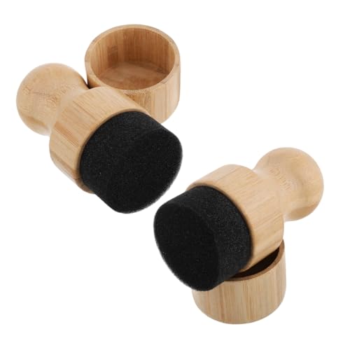 ELAYARD 2 Juegos De Aplicadores De Aceite Y Cera para De : Cepillo De Aceite Mineral con De Esponja, Mango De para Bloques De Carnicero, Encimeras, De