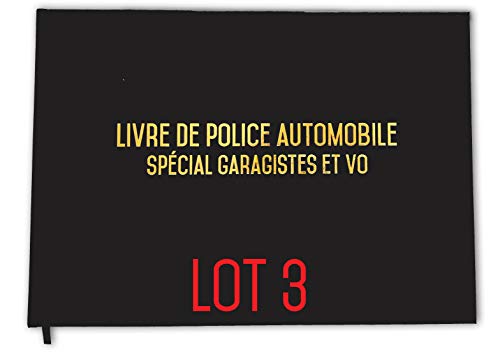 Livre de police automobile UTTSCHEID, registre spécial garagistes et VO de 100 pages