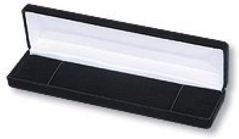 Estuche Joyero de Terciopelo Negro para Pulsera o Reloj