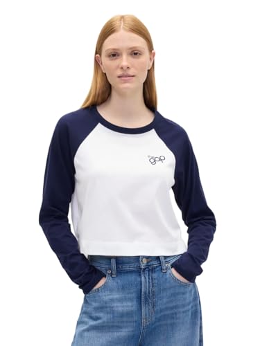 Gap Tricou Bleumarin / Alb-image
